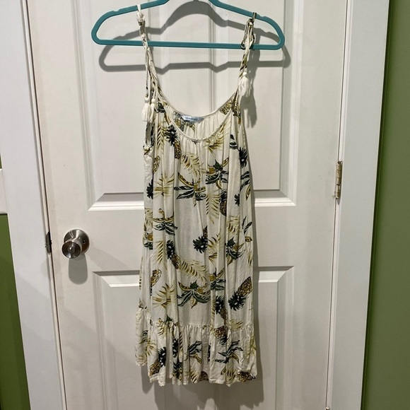 Blue Island Pineapple Ruffle Hem Swim Coverup EUC - Picture 1 of 8